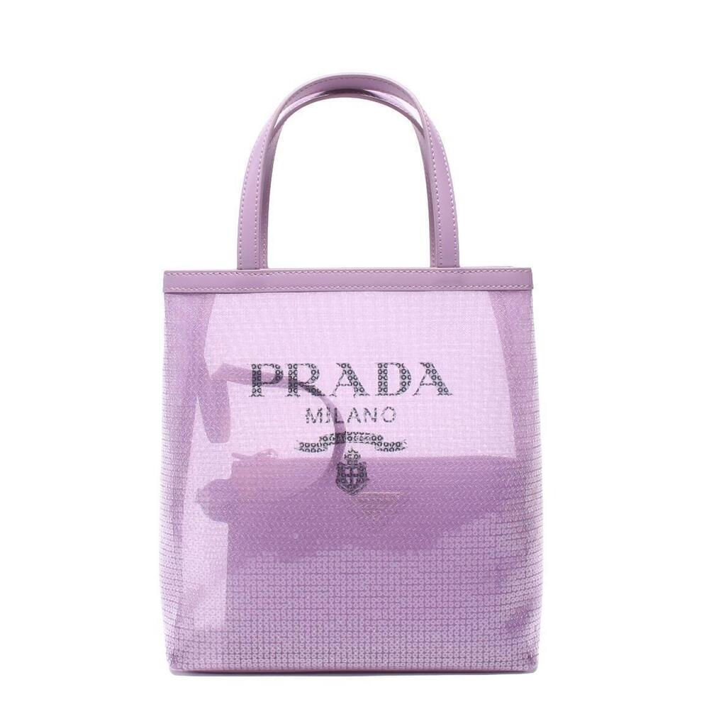 Prada sequined mesh handbag